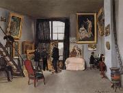 Frederic Bazille The Artist's Studio at 9 Rue de la Condamine in Paris Sweden oil painting reproduction